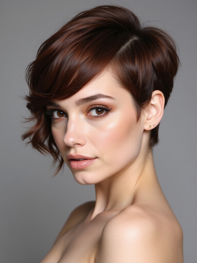 asymmetrical cut low maintenance chic
