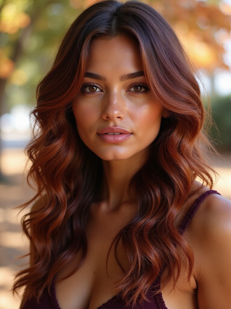 auburn autumn hair transformation