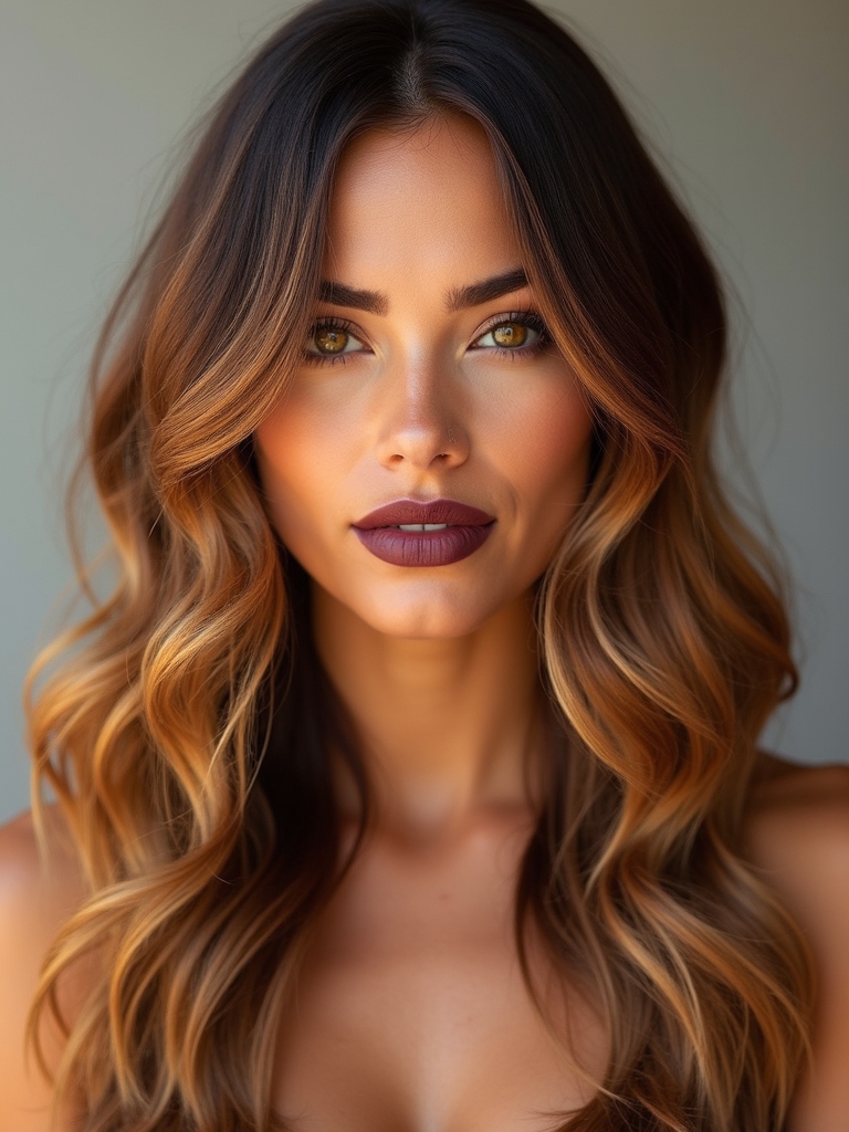 autumn inspired hair styling
