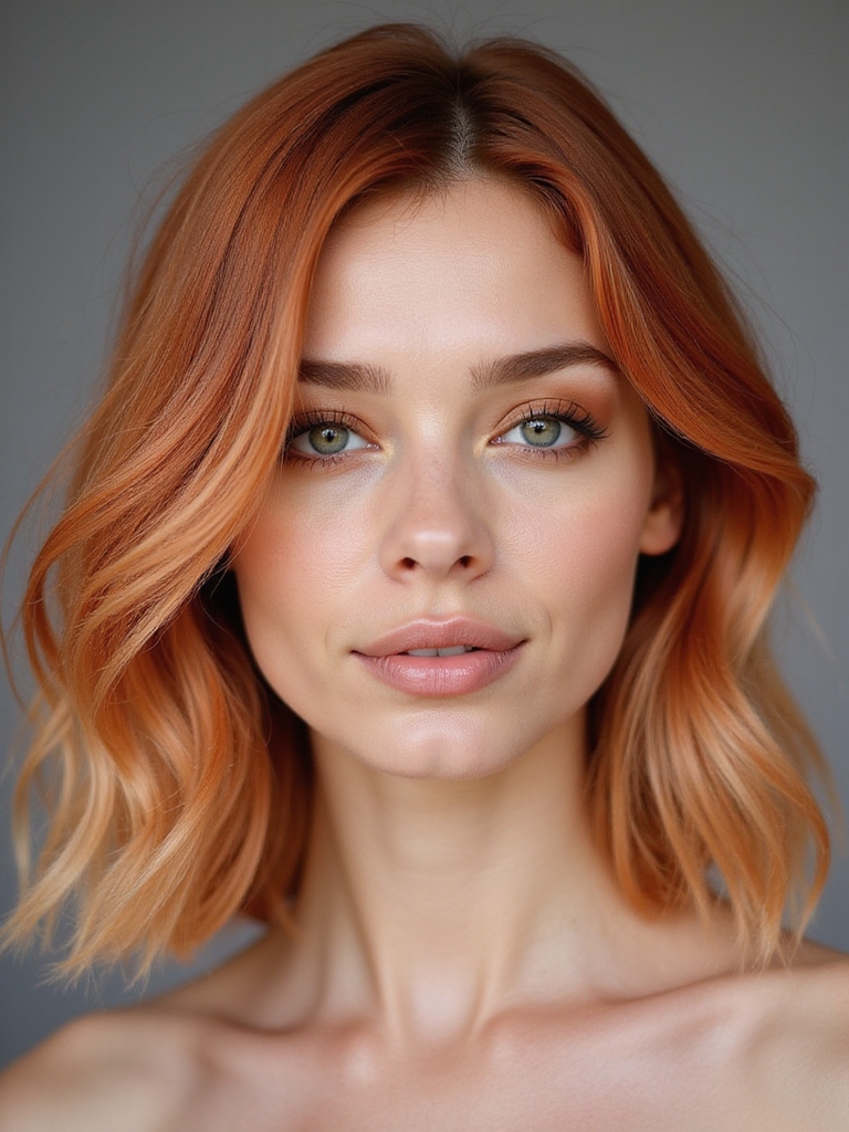 bold colorful hair styling