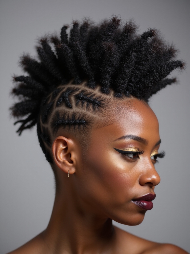 bold edgy prom hairstyle