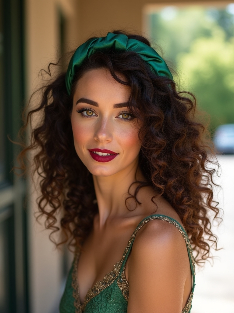 bold retro headband styling