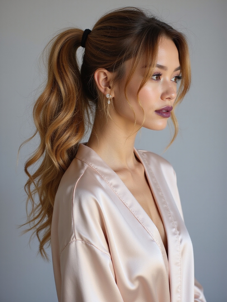 bubble ponytail hairstyle tutorial