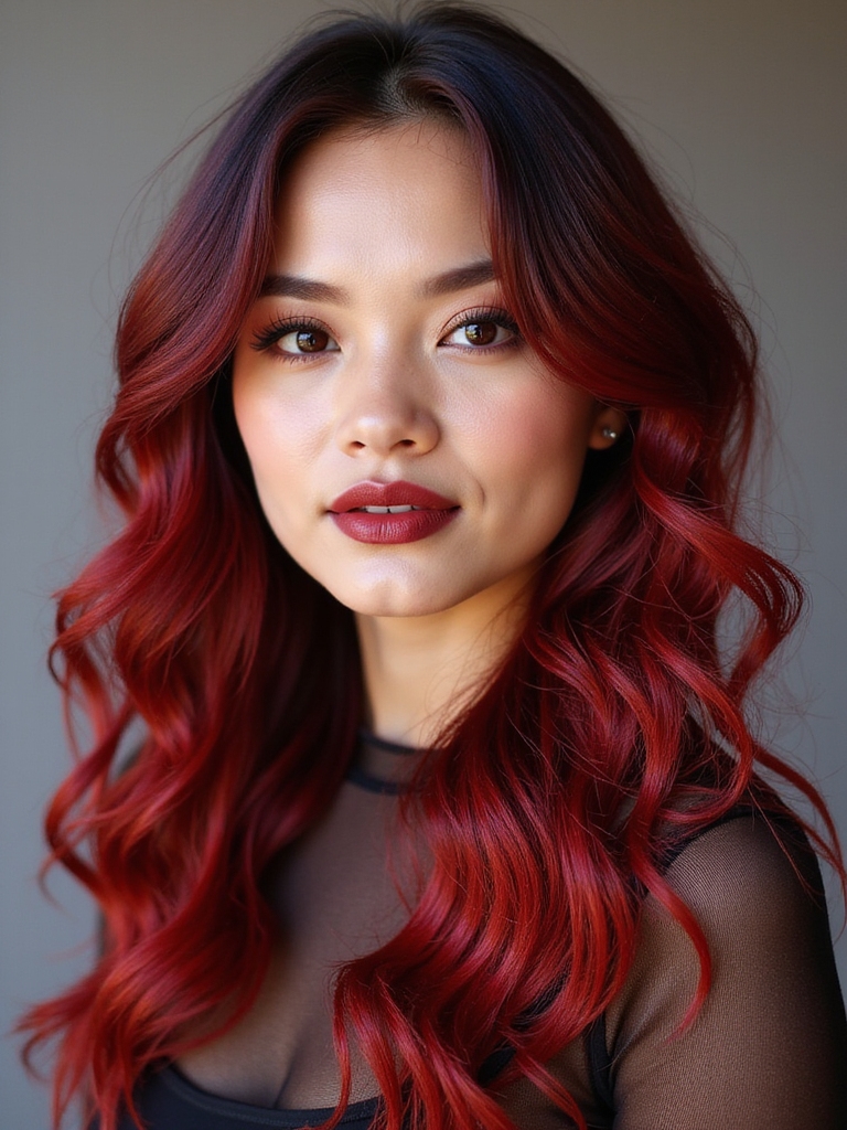 burgundy accentuates cherry red
