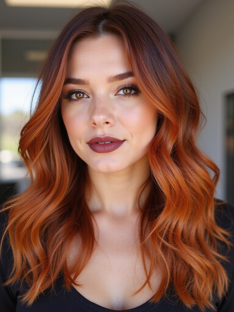 burnished copper hair care