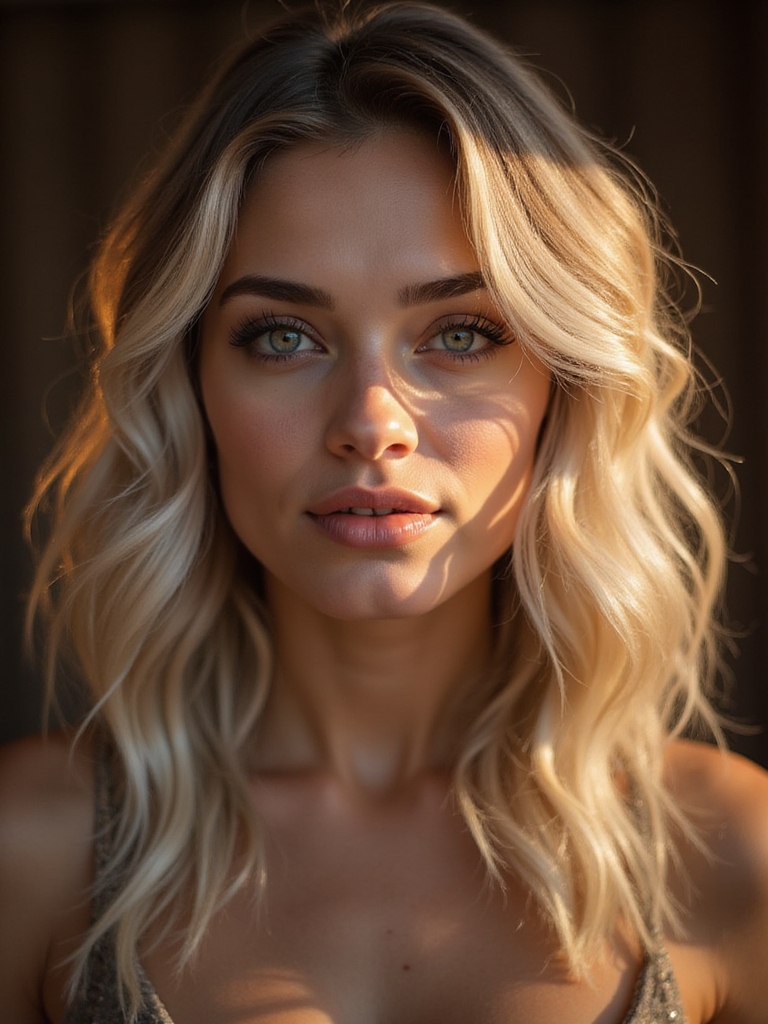 candlelit ash blonde elegance