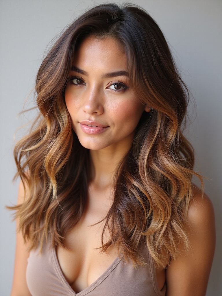 caramel accents for warmth