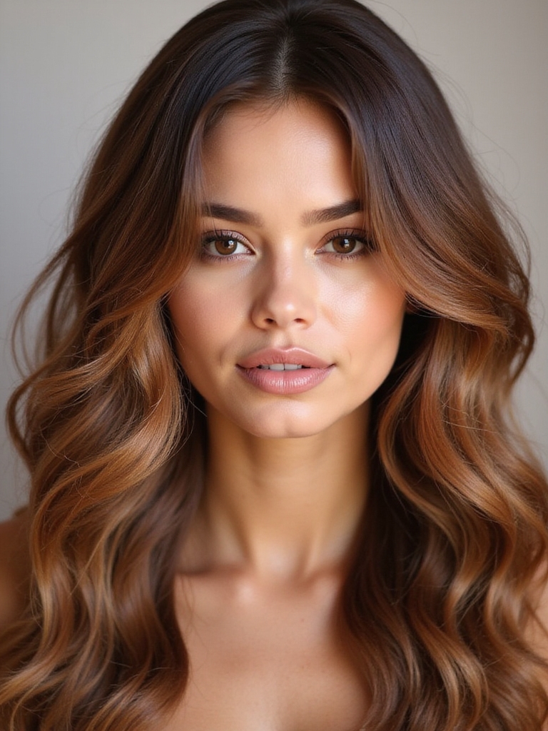 caramel brown hair coloring