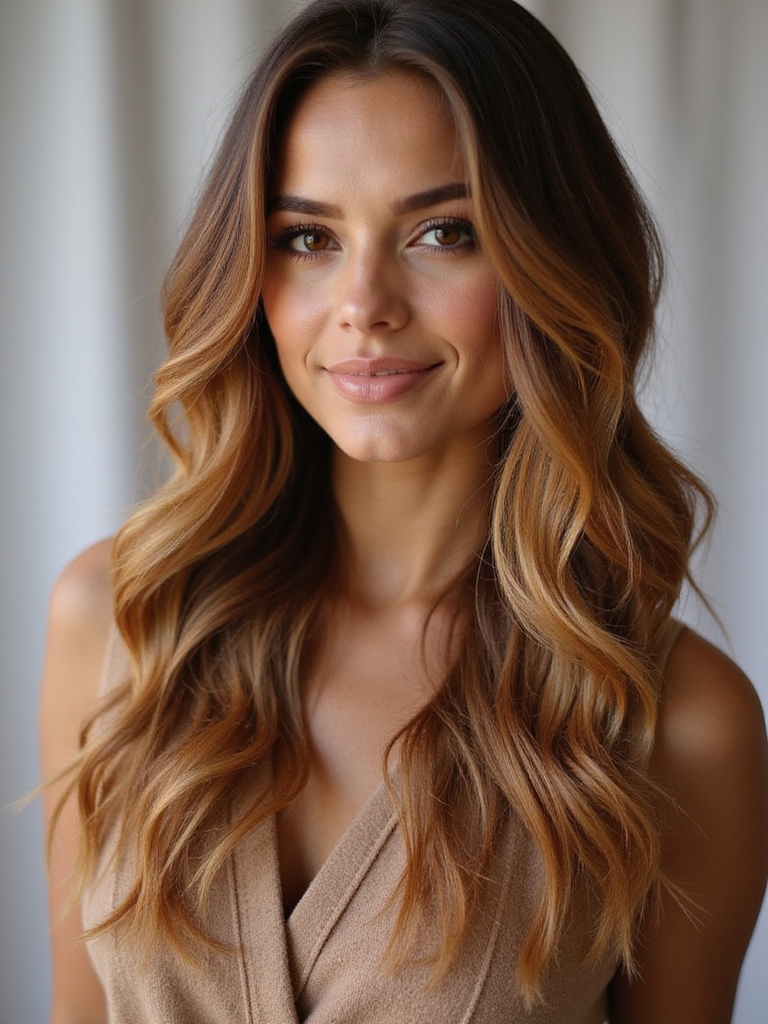 caramel brown hair maintenance