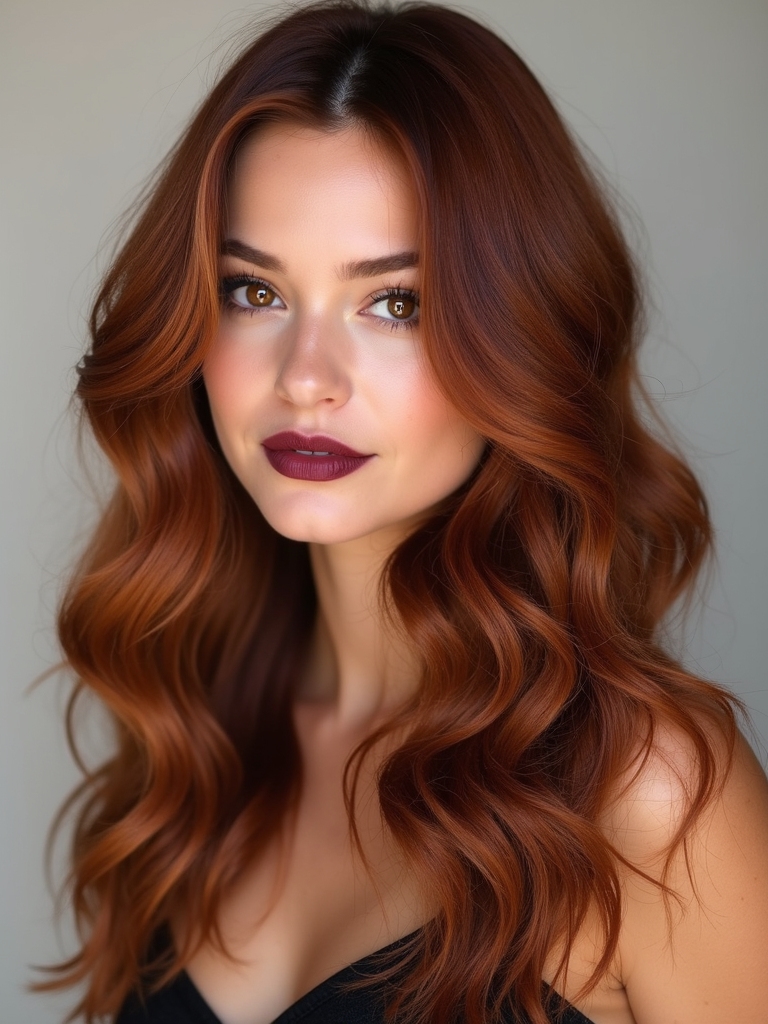 caramel highlights adding warmth