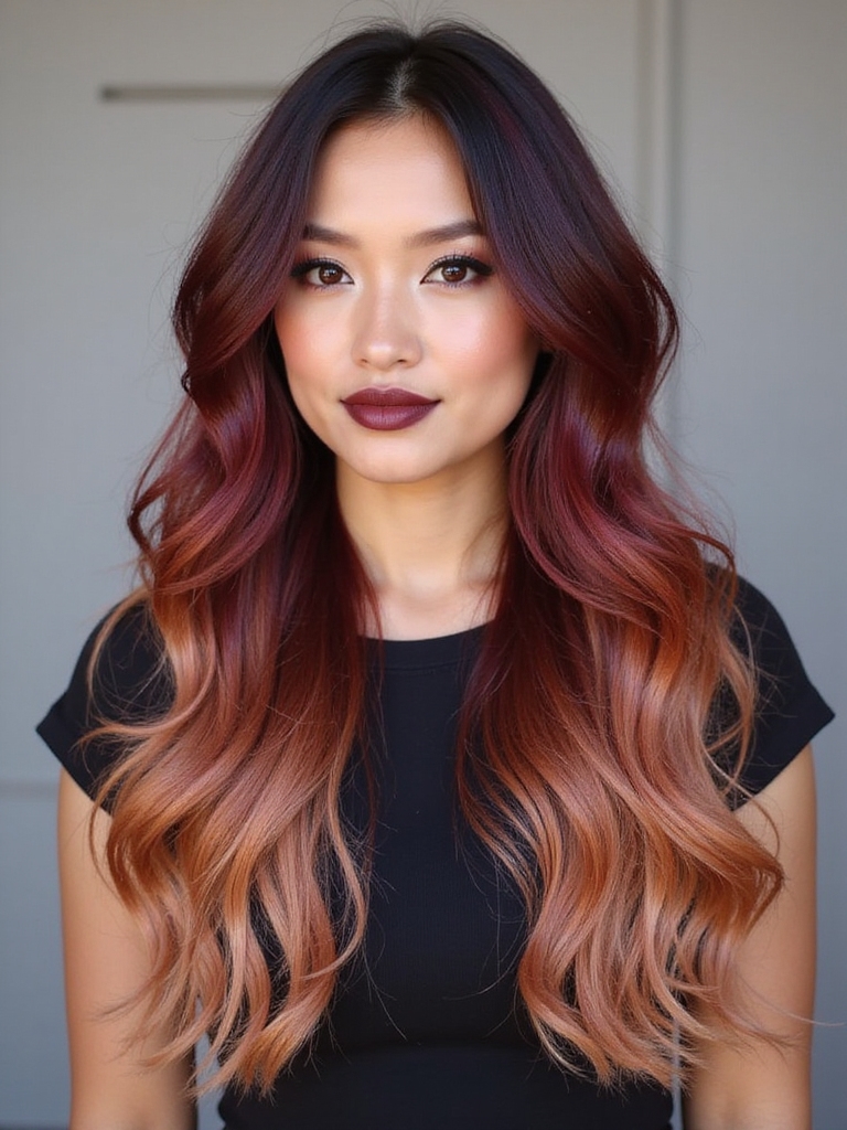 cascading cherry red waves