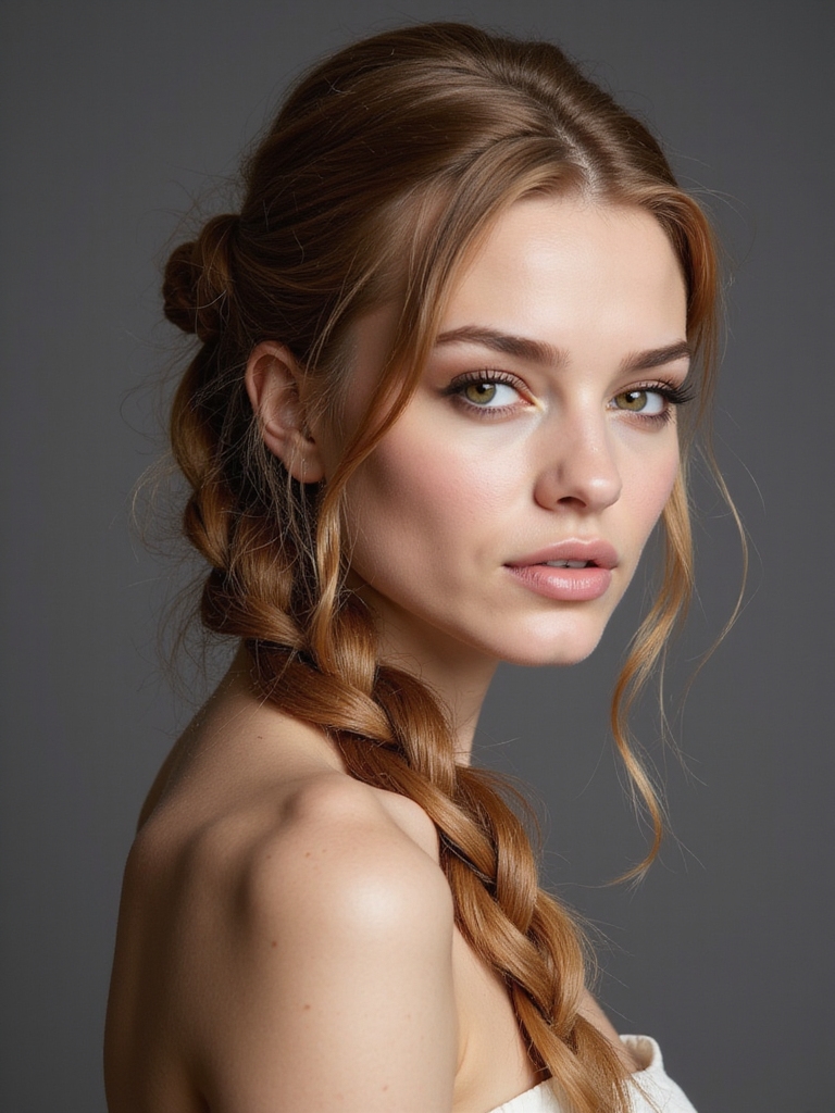 celebrity fishtail hairstyle inspiration
