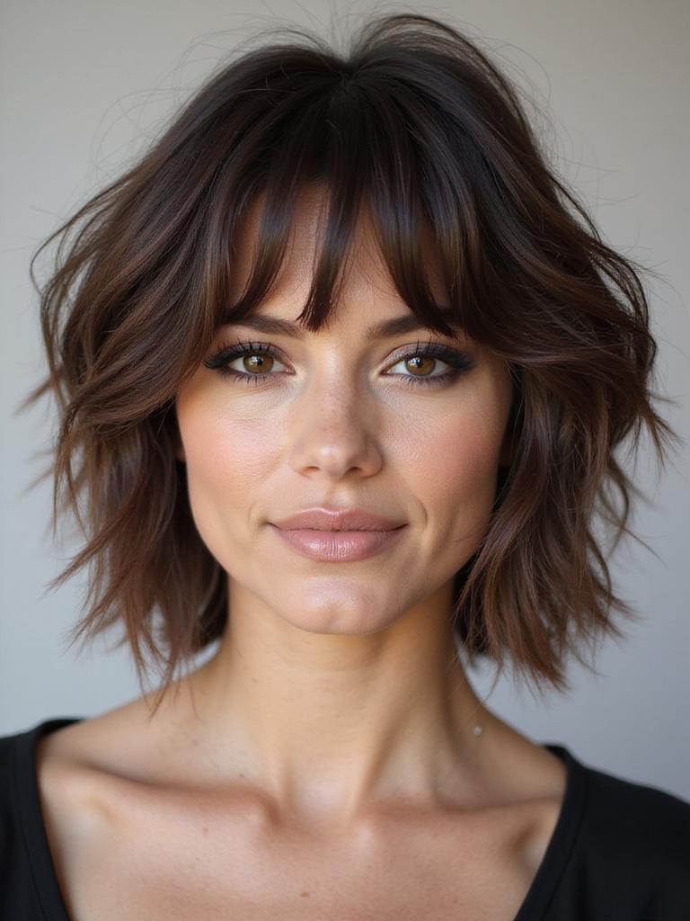 celebrity shaggy bob inspiration