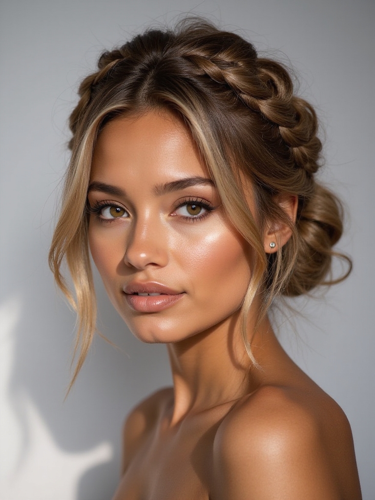 chic elegant rope bun