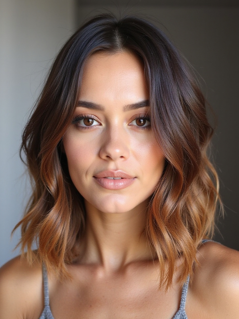 chic subtle ombre hairstyle