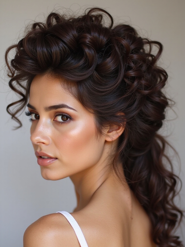 choosing updo for curls