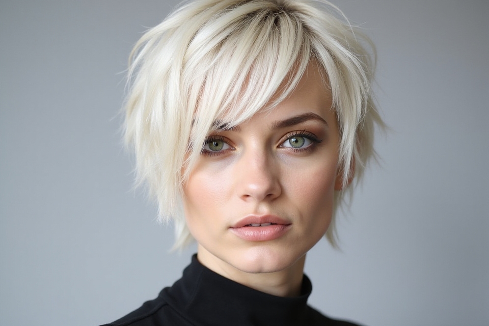 choppy bob for fine hair