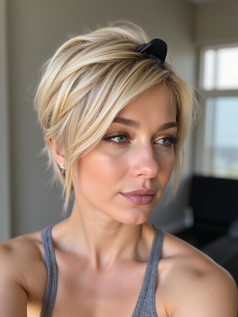 claw clip gym hairstyles