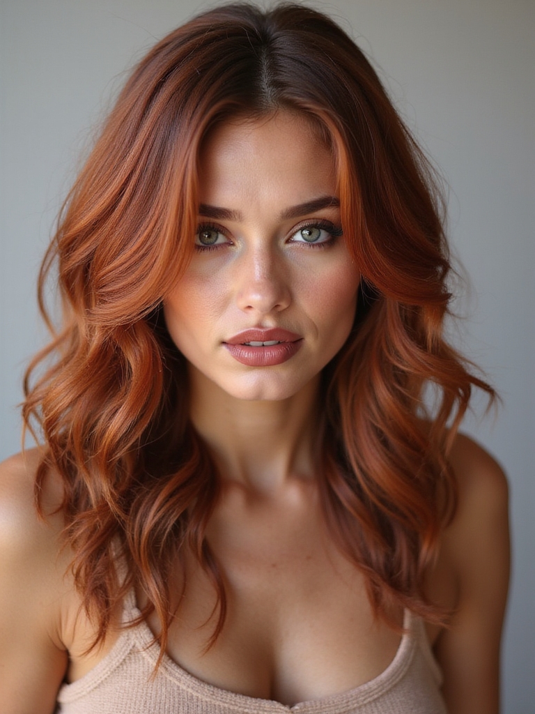 copper brown hair transition