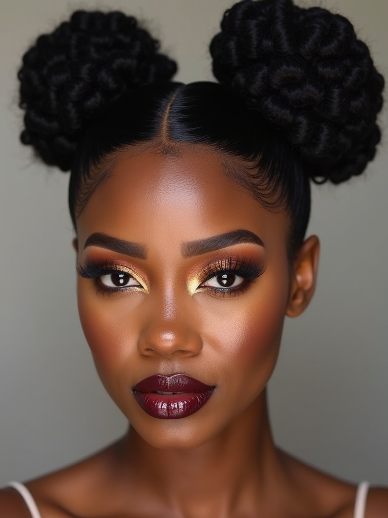 double buns for fun
