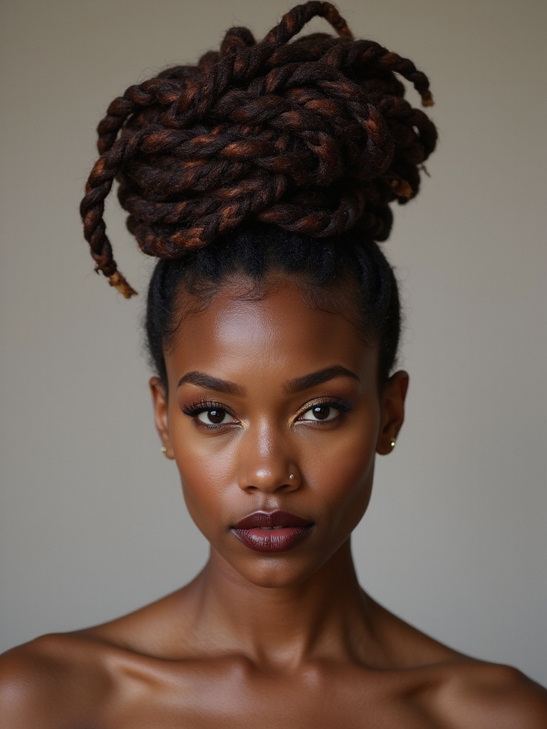 dreadlock bun style and freedom