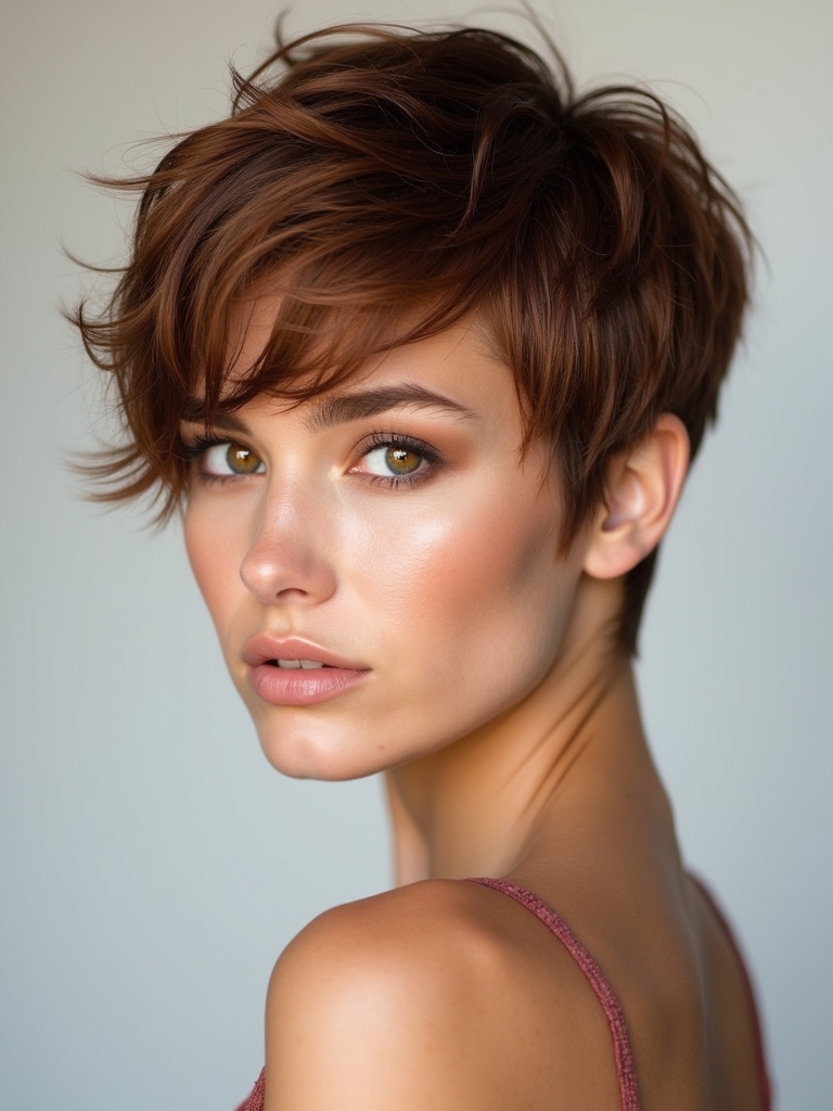 earthy autumn hair elegance