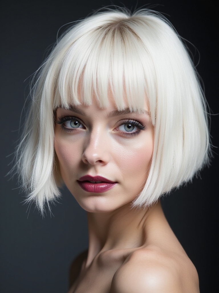 edgy razor cut hairstyle