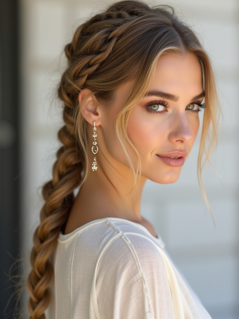 effortless bohemian fishtail braid