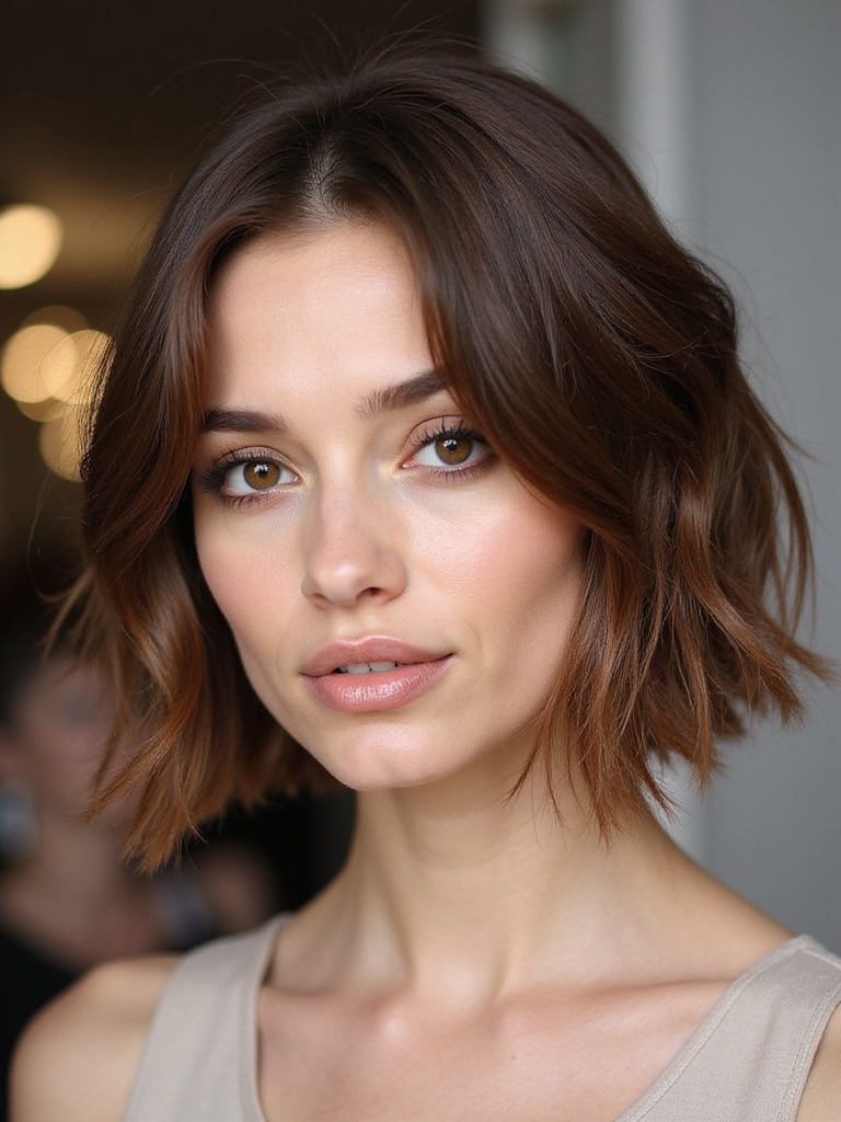 effortless chic messy bob