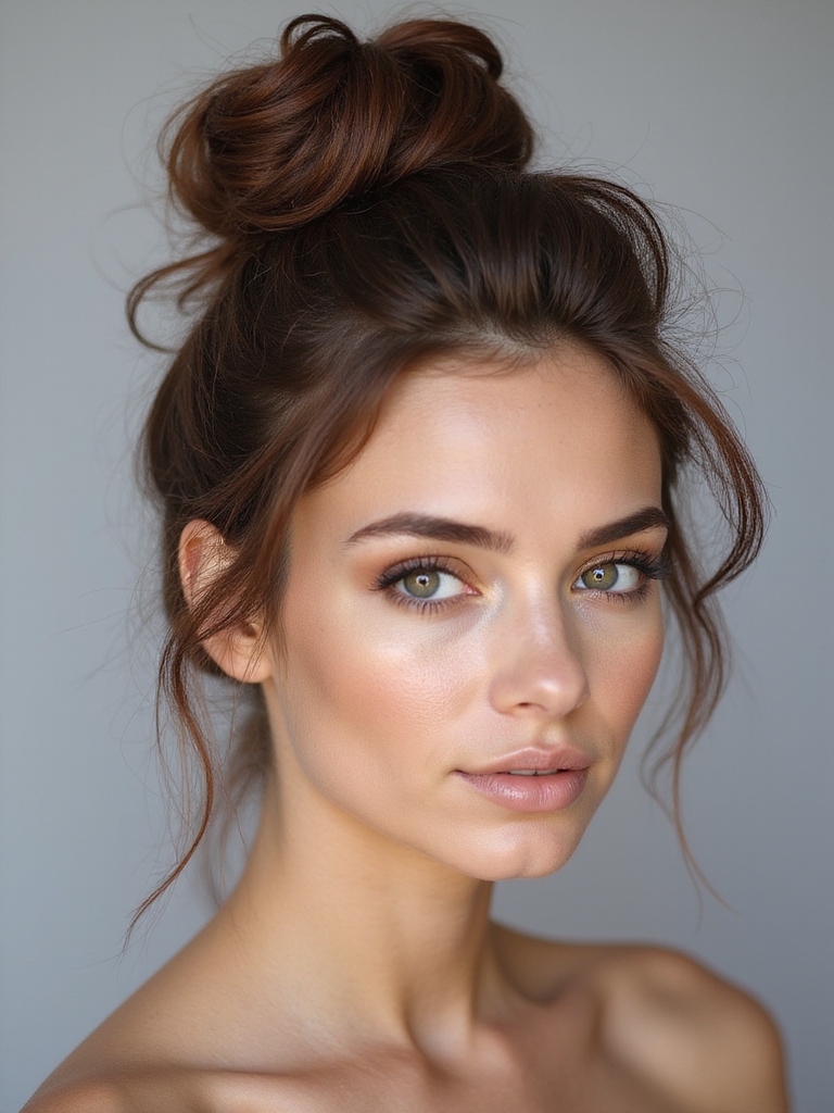 effortless chic messy bun
