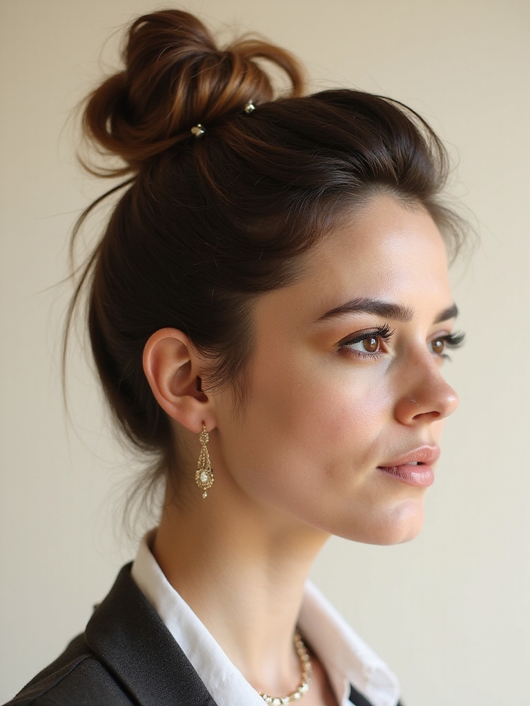 effortless chic messy bun