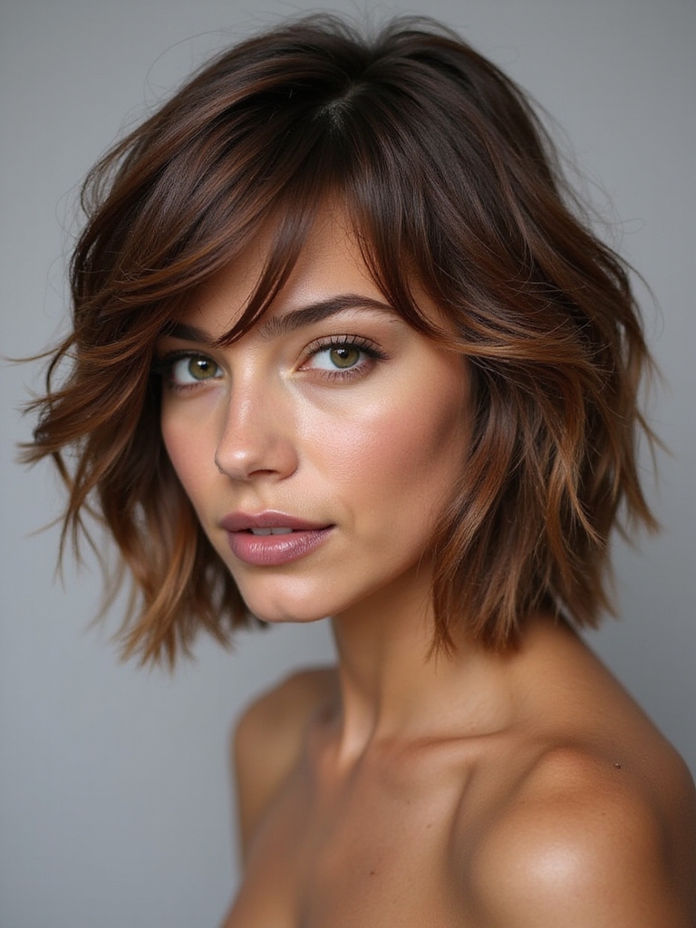 effortless chic shaggy bob