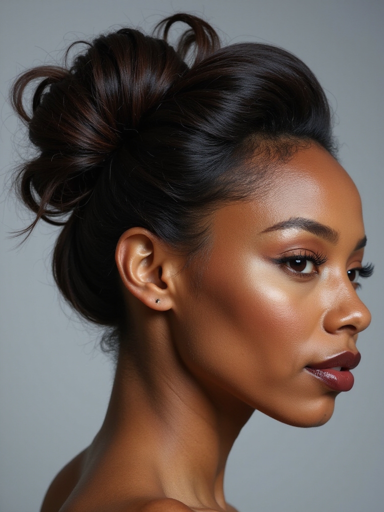 effortless chic side bun