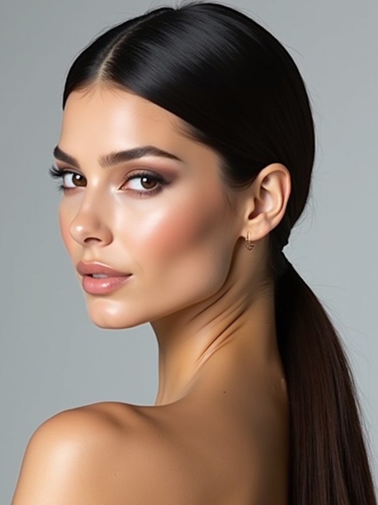effortless low ponytail inspiration