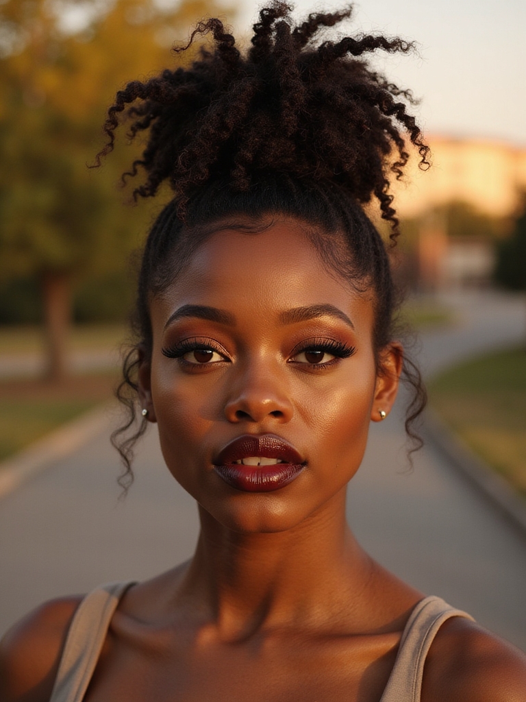 effortless messy bun charm