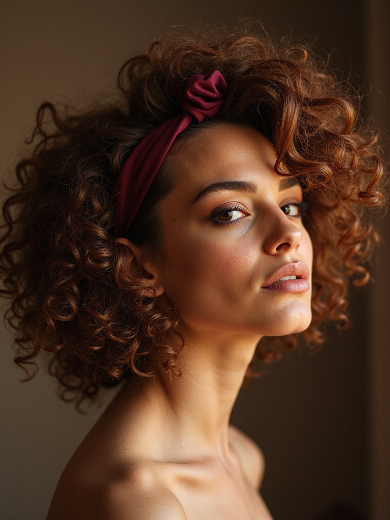 effortless twisted headband updo