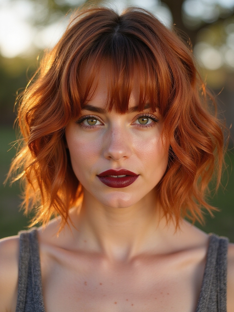 effortlessly chic shaggy bob