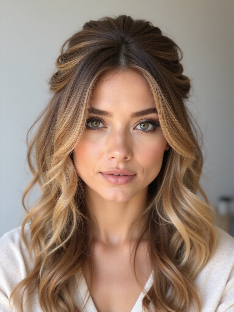 effortlessly chic twisted ponytail