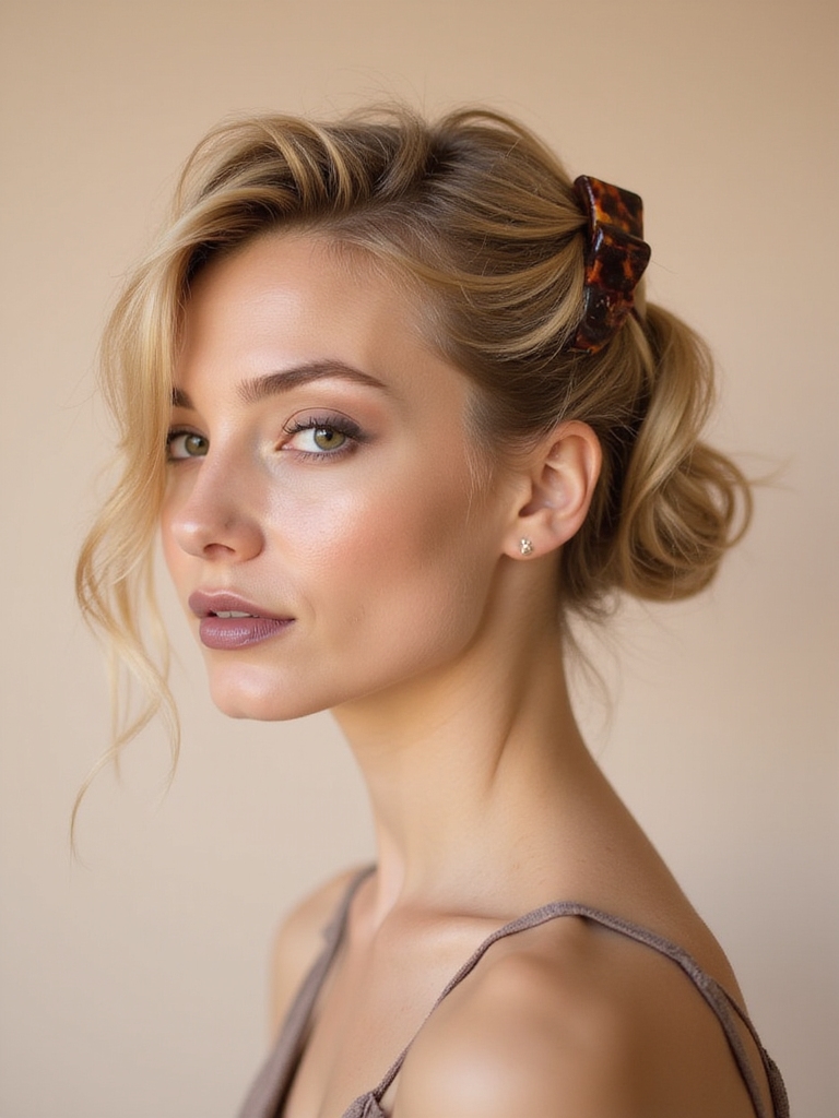 effortlessly stylish messy bun