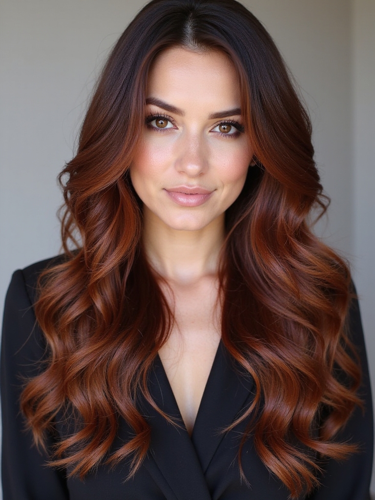 elegant autumnal hair tones