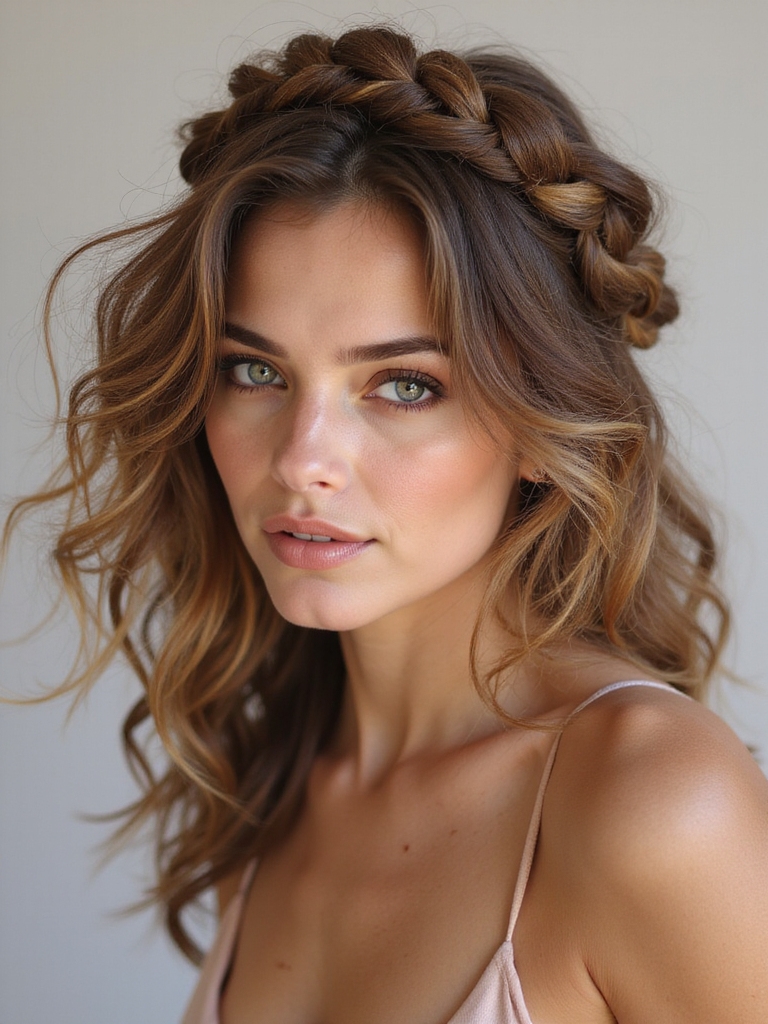 elegant frizz taming braided style