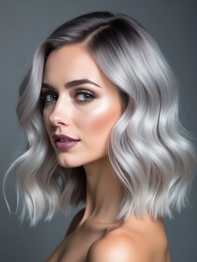 elegant metallic ash hues