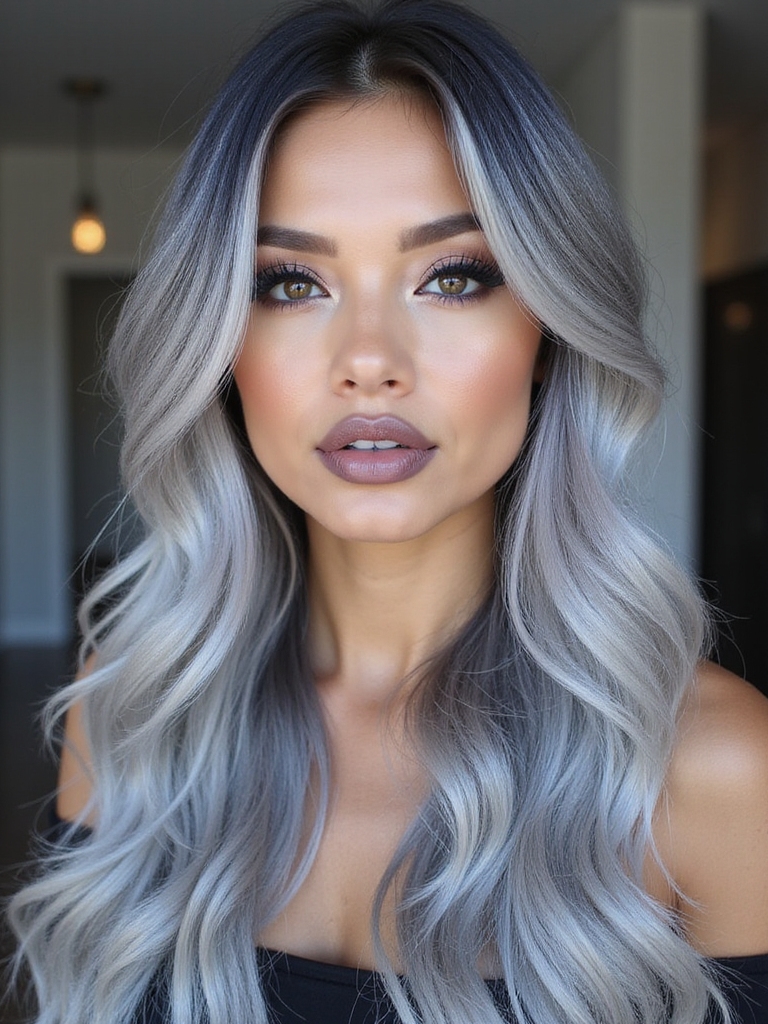elegant metallic gray allure