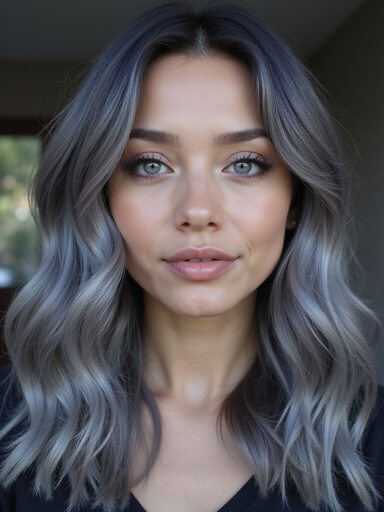 elegant smoky charcoal beauty