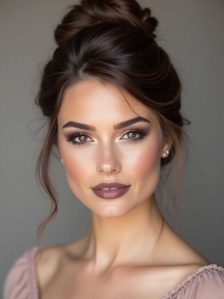 elegant twisted crown bun
