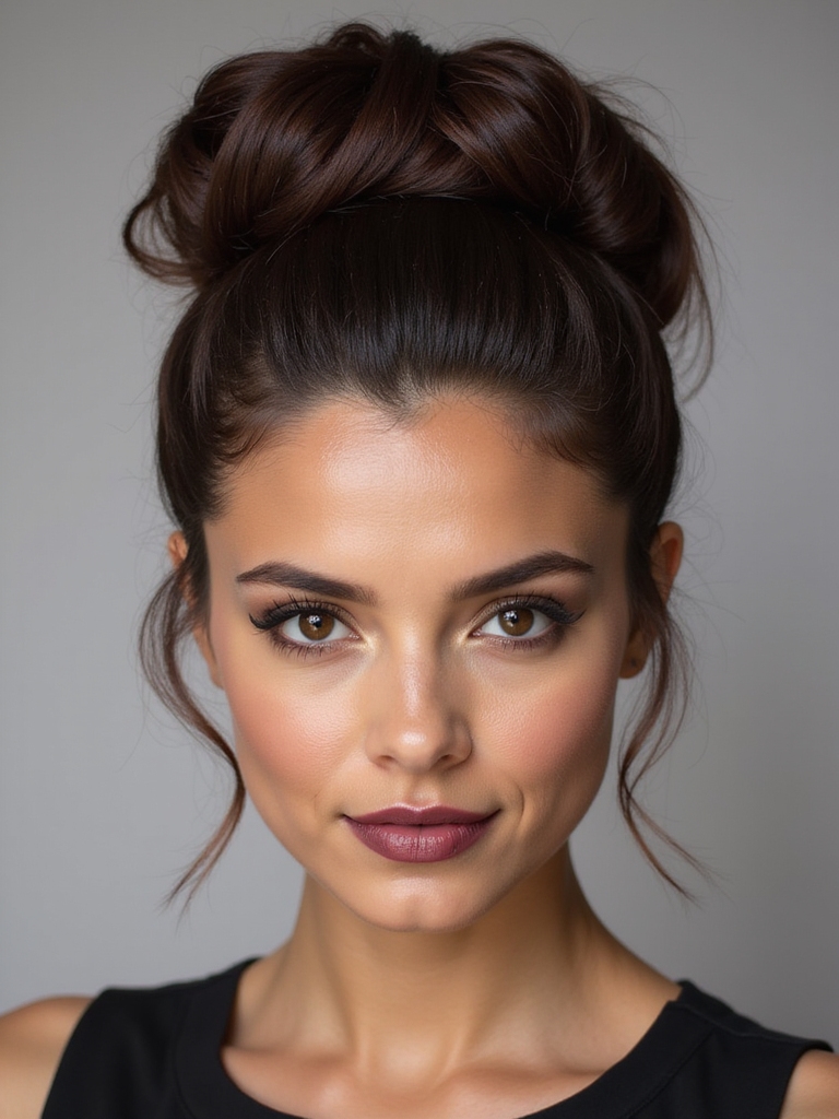 elegant volumized updo styles