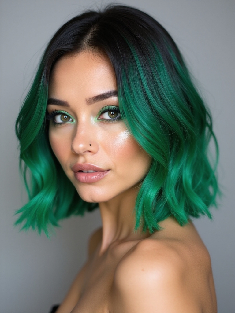emerald hair enchanting allure