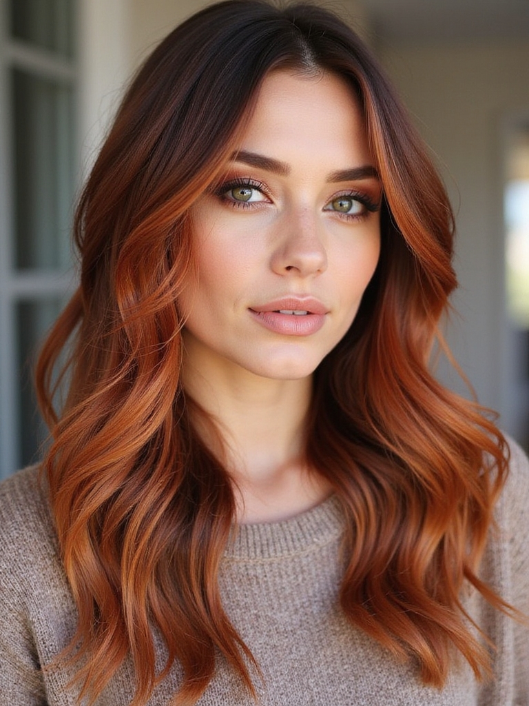 enchanting auburn hair transformation