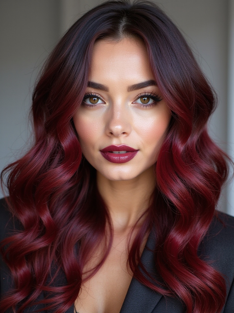 enchanting cherry burgundy hue