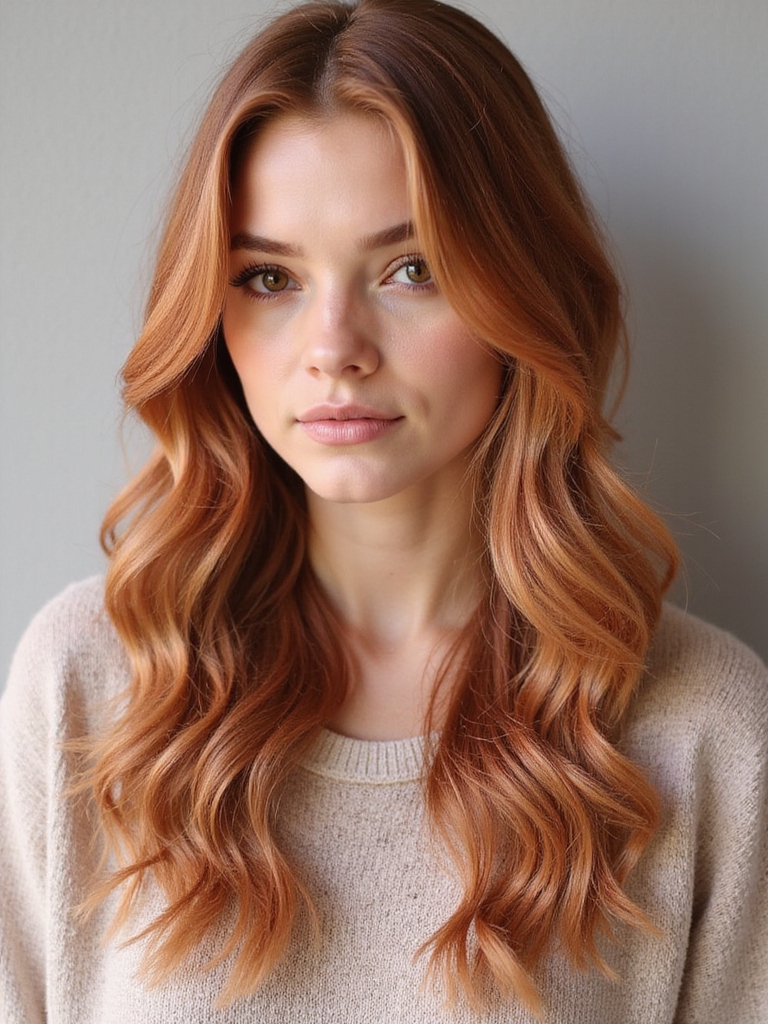 enchanting light auburn hue